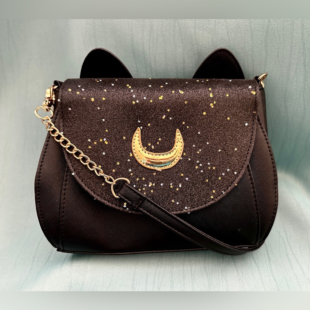 NWOT Moon and Stars Cat Purse Crossbody